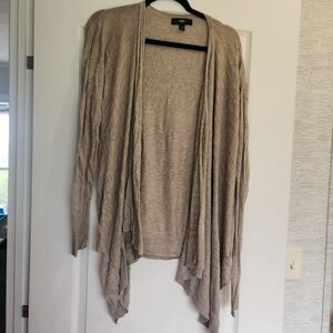 Mossimo Light Brown Open Front Cardigan Size L Euc